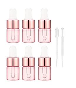 30 Pack Glass Dropper Bottles with Dropper Pipettes,1ml Essential Oil ...