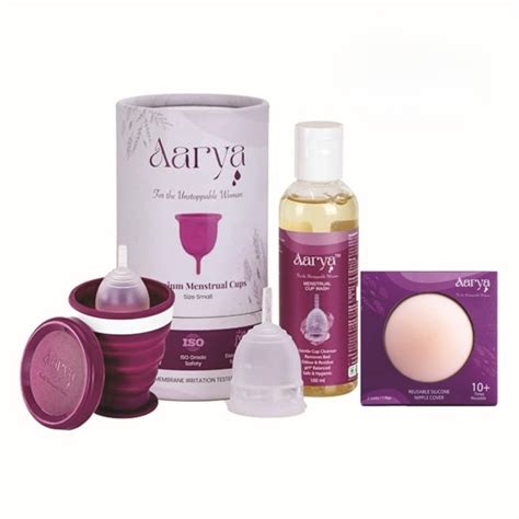 AARYA Premium Menstrual Cup for Women| Free Silicone Nipple Cover ...