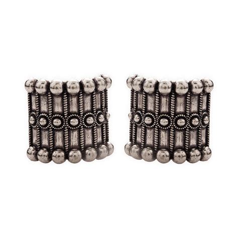 Rava Ball Trendy Oxidised Stud Earrings – VOYLLA