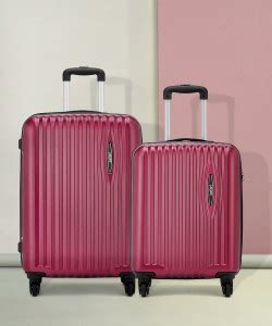 SAFARI Glimpse Set of 2 (56 cm + 69 cm) Wine Red Premium Hardsided ...