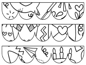 Birthday Bulletin Board Decor Kit, Birthday Letters school resource by ...