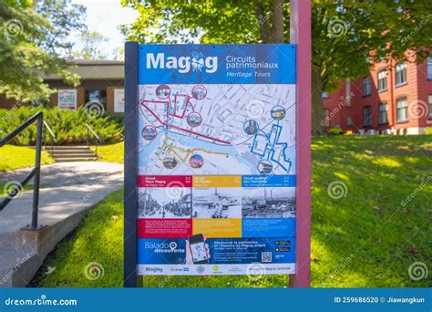 Magog Historic Downtown, Quebec, Canada Editorial Image - Image of ...