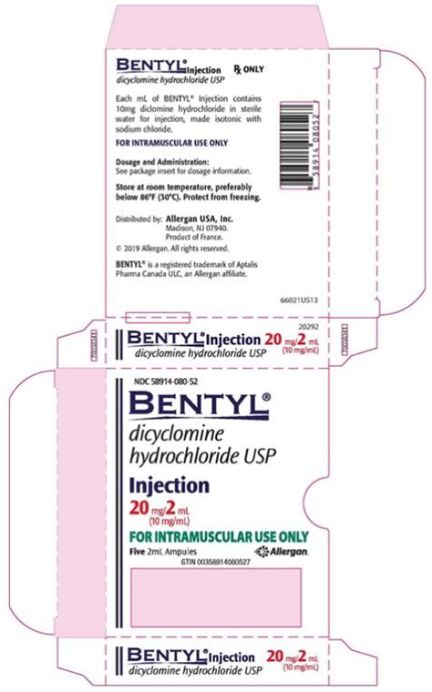 Bentyl: Package Insert / Prescribing Information / MOA