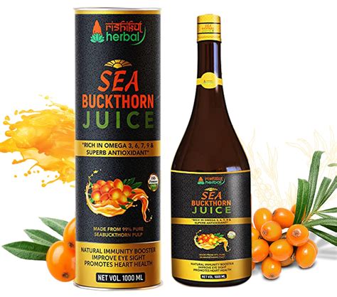 RISHIKUL HERBAL Sea Buckthorn Juice Natural Himalayan 99% Pure Berry ...