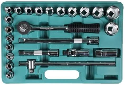 Eastman Sockets Set Of 24 Pcs, (12.7) 1/2 Inch Sq Drive, Bmc Pack ...