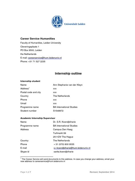 Image result for Project Scope Internship Template