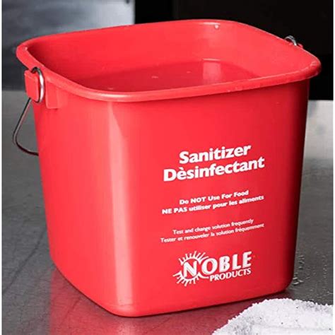 Noble Products Set of 3 Small Red Sanitizing Buckets - 3 Quart India | Ubuy