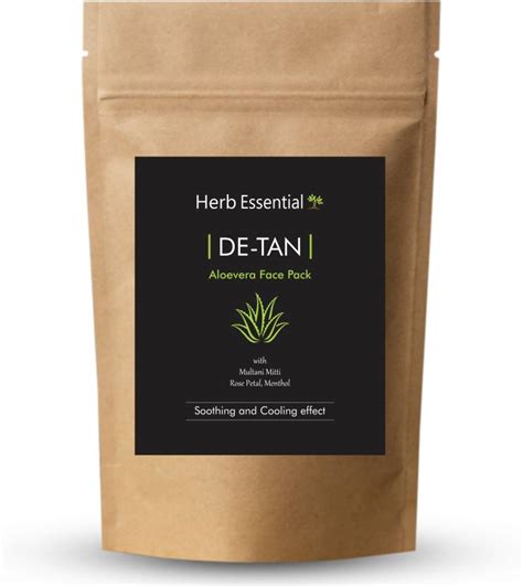 Herb Essential Aloe Vera Facepack Multani Mitti,Rose Petal & Menthol ...