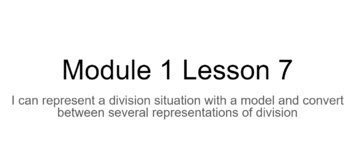 Grade 3 Module 1 Lesson 7 的图像结果