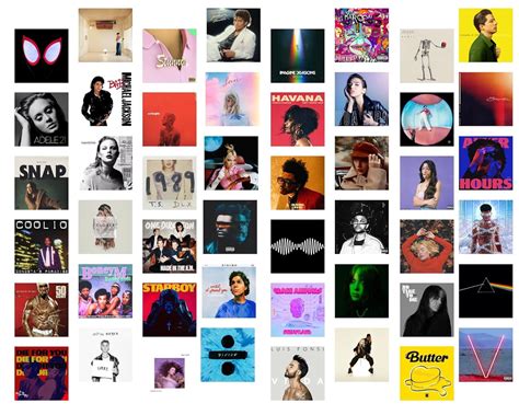 Craft Maniacs Music Song Album Covers Wall Collage Kit Poster For Home ...