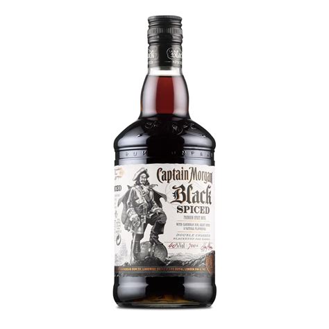 Captain Morgan Black Spiced 1,0L (40% Vol.) - Captain Morgan - Rum ...