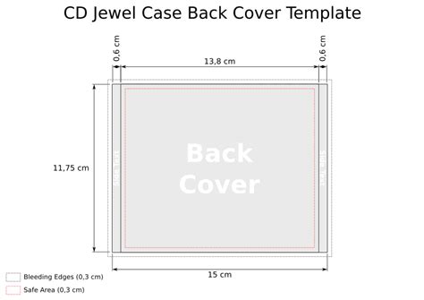 CD Templates for Jewel Case in SVG | Kevin Deldycke