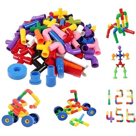 Buy FunBlast Pipe Building Block Toy for Kids - DIY Creative Building ...