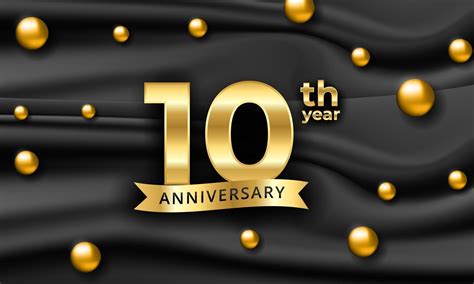 10 years Anniversary vector banner template 3031469 Vector Art at Vecteezy