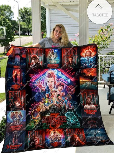 Amazon Stranger Things Version Quilt Blanket | Myteashirts | Stranger ...