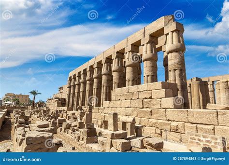 Luxor Temple in Luxor, Egypt Editorial Stock Photo - Image of carving ...