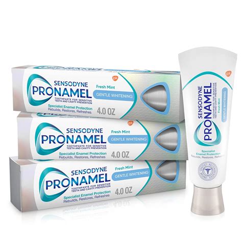 Amazon.com : Sensodyne Pronamel Gentle Teeth Whitening Enamel Toothpaste for Sensitive Teeth, to ...