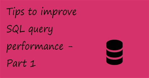 How to Improve Query Performance in SQL 的图像结果