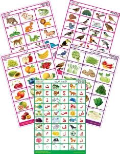 Spectrum Arabic Educational Chart (Set of 5) Set-1 : (Arabic Alphabets ...