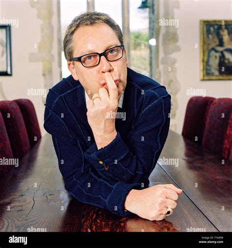Portrait of comedian Vic Reeves photographed at home in March 2006 ...