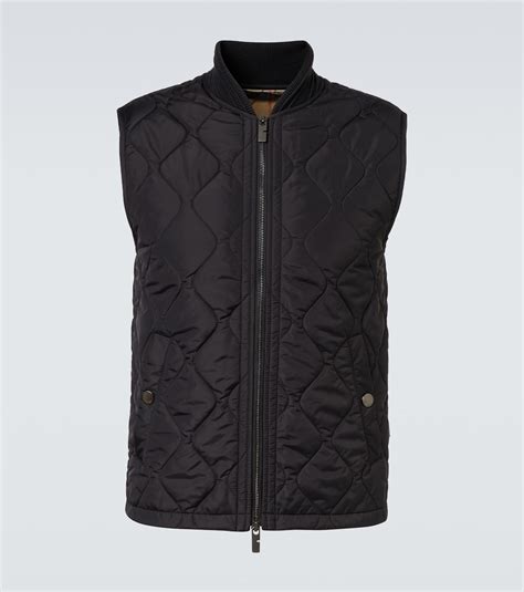 Quilted vest in black - Burberry | Mytheresa