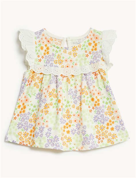 Buy 3pk Pure Cotton Tops at Marks & Spencer