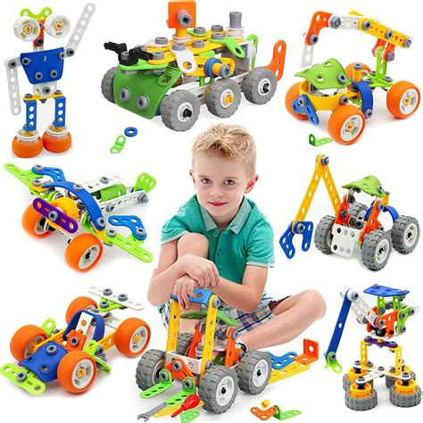Buy 175 Pieces STEM Toys Kit Building Toy for Kids Building Blocks ...