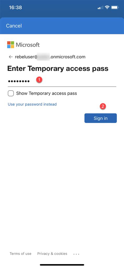 Image result for Microsoft Authenticator One Time Pass Code