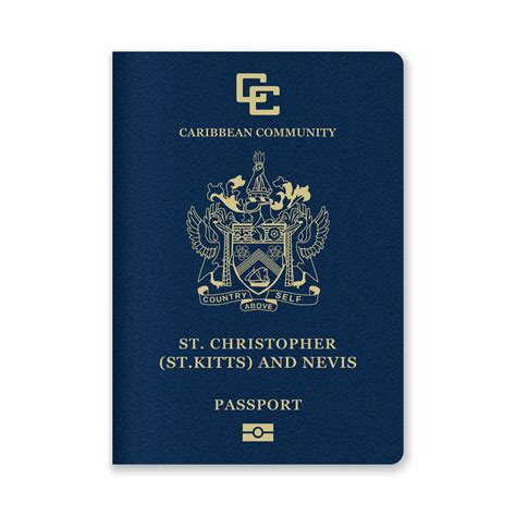 Saint Kitts and Nevis Passport Cover with Gold Emblem and Text 52111147 ...