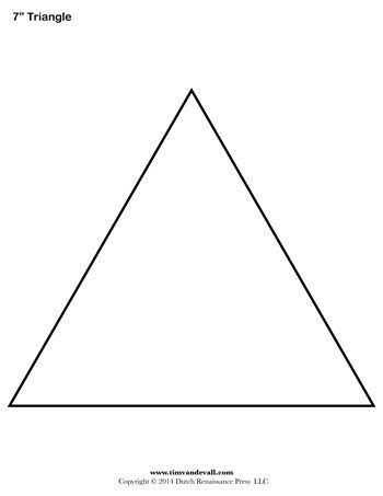 Image result for Large Triangle Template