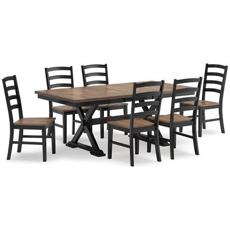 Signature Design by Ashley Wildenauer D634D4 Extension Dining Table And ...