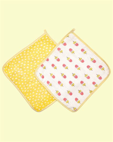 Soft Organic Popsicle Fun Pink Washcloths for Babies & Kids - Set of 2 ...