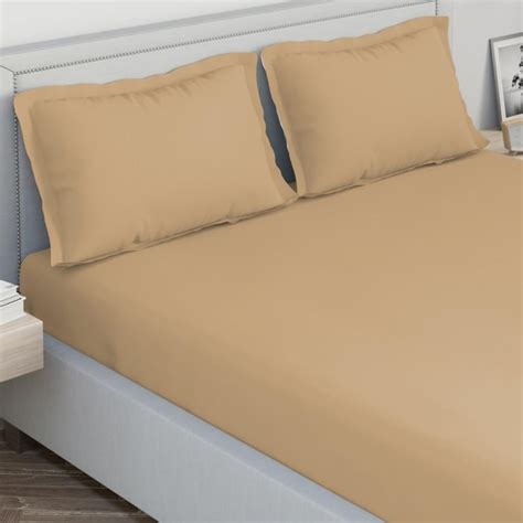 Buy D'DECOR Spectrum Solid 3-Pc. King Size Bedsheet Set - 274 x 274 cm ...