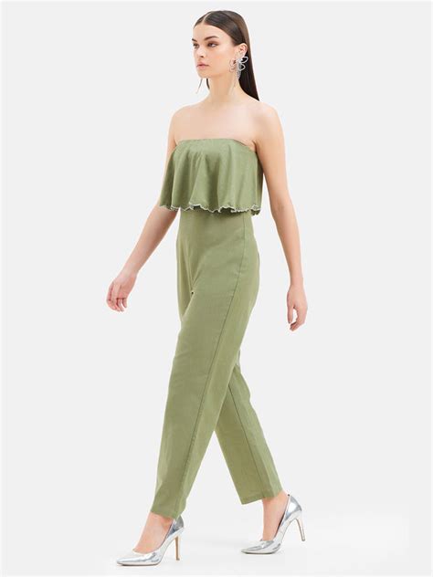 Strapless Embroidered Jumpsuit - Stylish Jumpsuits for Women – KAZO