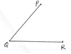 Bisect the given angle PQR. - Brainly.in