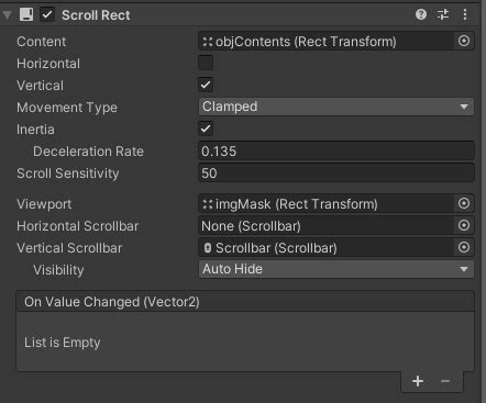 Unity Scrollrect 的图像结果