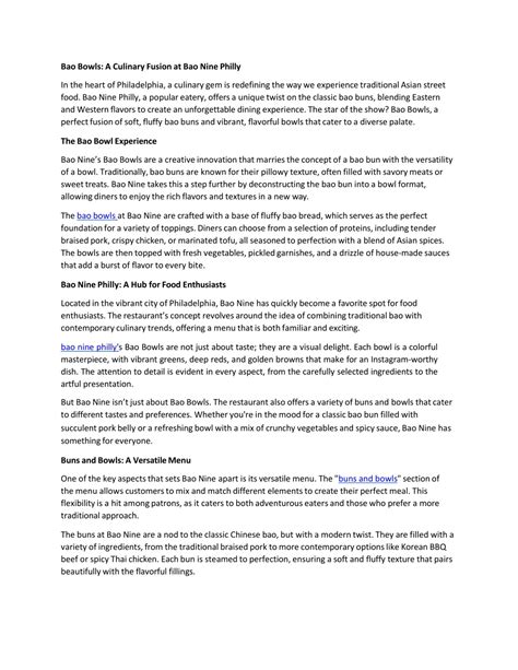 PPT - Bao Bowls - A Culinary Fusion at Bao Nine Philly PowerPoint ...