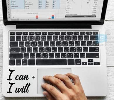 SIGN EVER I Can and I Will Motivantional Quotes Laptop Stickers for 15. ...
