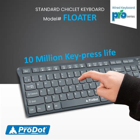 PRODOT QWERTY Keyboard with Low Profile Keys for Windows, Mac, PC ...