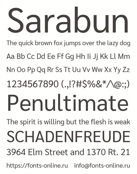 Sarabun font