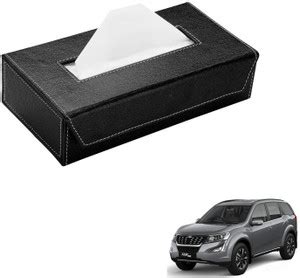 AuTO ADDiCT Car Tissue Box Paper Tissue Holder Black with 200 Sheets ...