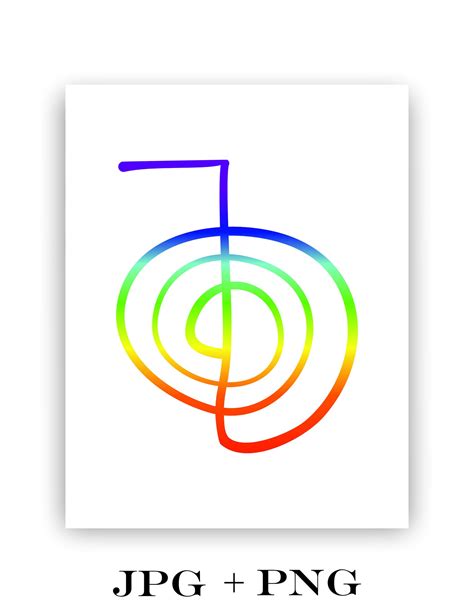 Símbolo CHO KU REI: Impresión artística de Reiki (Descarga digital ...