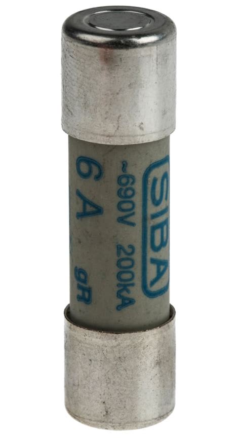 50-179-06/6A SIBA | SIBA 6A Ceramic Cartridge Fuse, 10 x 38mm | 314 ...