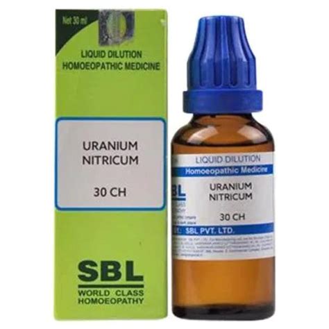 Buy SBL Uranium Nitricum 30 CH Dilution, 30 ml | 19 Minutes Delivery ...