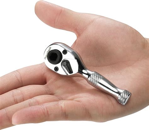 Buy DURATECH 1/4-Inch Stubby Ratchet Wrench, Socket & Bit Driver, 72 ...