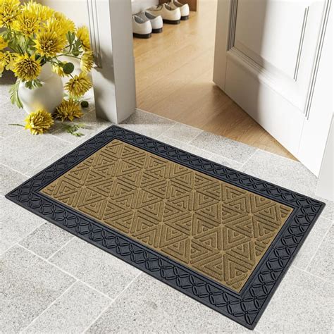 Buy LUXE HOME Coir Triangle Embossed Doormat - 75x45cm from Luxe Home ...