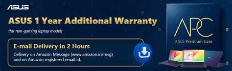 ASUS Premium Care 1 Years Extended Warranty with Onsite Service for Non ...