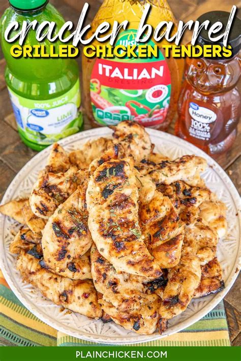 Cracker Barrel Grilled Chicken Tenders - Plain Chicken | Recipe ...
