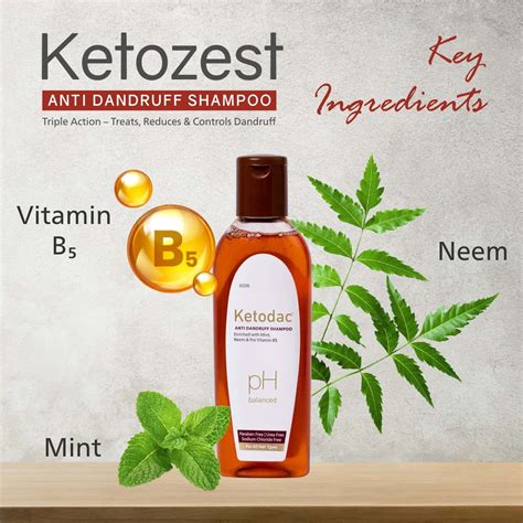 Buy KETOZEST ANTI-DANDRUFF SHAMPOO 100 ML | KETOCONAZOLE 2 % | PARABEN ...