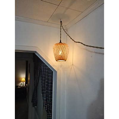 AyshwillDec Plug in Pendant Light Rattan Pendant | Ubuy India